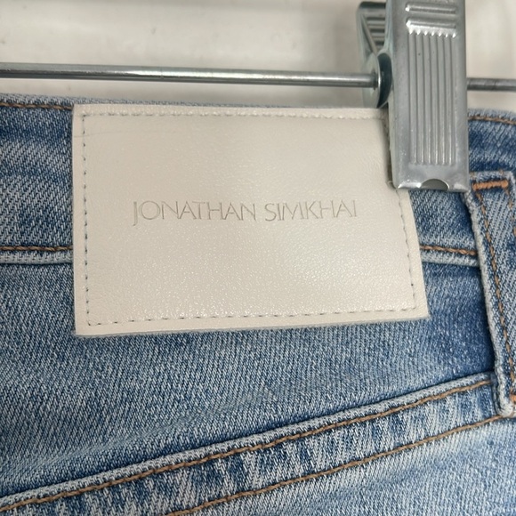 JONATHAN SIMKHAI STANDARD Marley Ankle Straight Stretch High Waist Jeans Size 25 - Picture 7 of 9